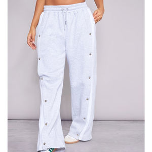 Custom Wide Leg <strong>Joggers</strong> Oversized Contrast <strong>Popper</strong> Sweatpants <strong>Popper</strong> Side <strong>Jogger</strong> Wide Leg <strong>Popper</strong> Sweatpants - Product Image 2