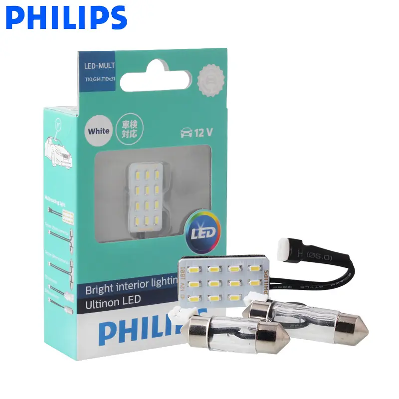 PHILIPS Best Quality T10 G14 led automotive bulbs LED Signal Lamp Bulbs 12957ULWX1 Reverse Light, Parking Light