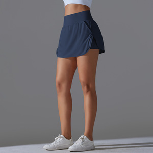 Falda Deportiva de Tenis para Mujer, Cintura Alta, con Bolsillos, Anti-Transparencias, Secado Rápido, Corte en A, para Running, Golf, Yoga y Entrenamiento - Product Image 4