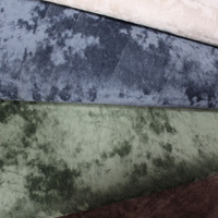 Tissu de canapé en polyester de luxe imprimé sur mesure, effet velours glacé, extensible et durable, pour ameublement et décoration de la maison