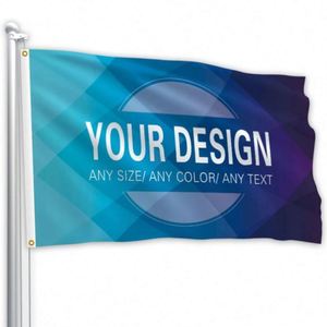 Factory Wholesale Good Quality Blue Custom <b>Flags</b> Indoor and Outdoor Digital Printing Advertising Promotional Banners - Product Image 6