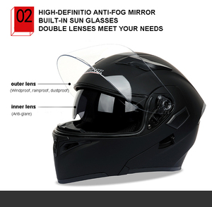 ABSモジュラーモーターサイクルヘルメットドットフルフェイスフリップアップCapacete Casque Casco para Moto Casqueモーターバイクヘルメット - Product Image 5