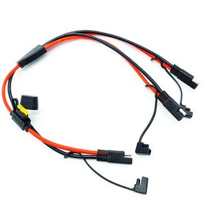 สายต่อแบตเตอรี่รถยนต์แบบปลดเร็ว DC SAE 1 ต่อ <span class=keywords><strong>2</strong></span> แบบแยกส่วน พร้อมปลั๊กอะแดปเตอร์และฟิวส์กลาง - Product Image 2