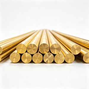 <b>Mirror</b> Surface H90 C22000 <b>Thin</b> Small Brass Round Rod Anti-Tarnish Ornament Photo Frame Handicraft Decorative Metal Bar - Product Image 1