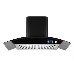 Extractor de Humo Silencioso de Alta Succión para Cocina, Montado en la Pared, con Vidrio Curvo, Nuevo Diseño, Campana Extractora para el Hogar - Product Image 4