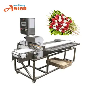 beef chicken satay meat skewer machine/mutton satay skewer machine/kebab skewer making machine