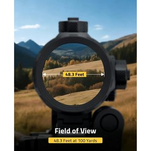 Cvlife 3X กล้องขยายแบบจุดแดง 24.89 มม. เลนส์ใกล้วัตถุพร้อมฐานยึดแบบปลดเร็ว - Product Image 5