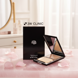 3W Clinic Rose Quartz - Base de Maquillaje en Polvo Compacto con Efecto Antiarrugas, Iluminador y Blanqueador para Todo Tipo de Piel, K-Beauty - Product Image 3