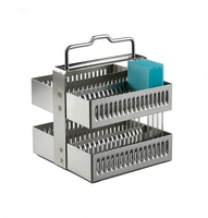 High Quality Durable 60 Pieces Stainless Steel Histology Microscope Slide Staining Rack for Microscope Medical Lab Easy to Use