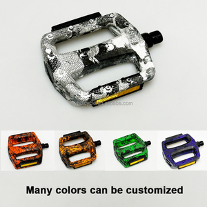 Pédales de vélo à roulement en nylon deux couleurs Splatter Bmx Bike Pedal - Product Image 3