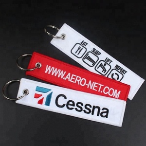 Porte-clés en alliage de zinc avec logo personnalisé, découpe à la presse, broderie, pour la promotion - Product Image 4