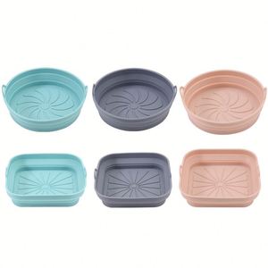 Four usage spécial rond pliable plaque de cuisson en silicone friteuse à air pot en silicone carré papier de cuisson - Product Image 5