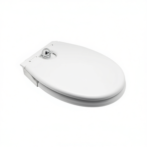 Asiento de Inodoro Termoestable Universal de 50 cm, Alargado, Blanco, con Cierre Lento - Product Image 3