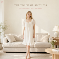 Nouvelle Robe Courte Minimaliste en Coton Lavé au Sable Grande Taille Coupe Ample Effet Froissé Naturel pour la Détente à Domicile – Collection Été 2026