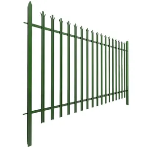 击剑花园格子门耐用绿色欧洲弧形顶部栅栏围栏