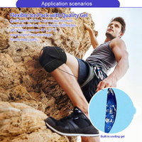 Support de poignet en plastique imperméable de haute qualité, couleur personnalisée, avec deux packs de gel à température variable, pour la protection sportive, la rééducation et les entraînements en salle de sport