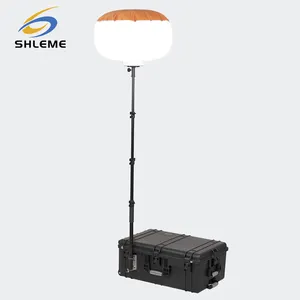 Shleme 100W DC48V סוללה מופעל חיצוני led בלון קמפינג אור עם מעופף מקרה