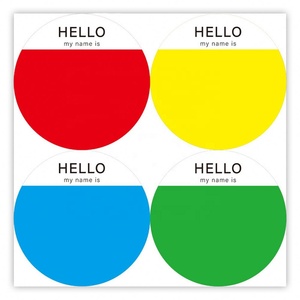 Etiquetas Adhesivas Personalizadas de Papel Kraft Anti-Falsificación, Etiquetas de Nombre a Color, Etiquetas Grandes para Ropa de Eventos Escolares, Etiquetas para Brazos - Product Image 6
