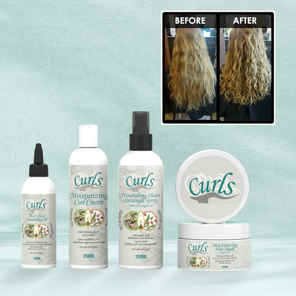 Private Label crema per la cura dei capelli ricci per attivatori dei capelli 4b 4c Afro Kinky Coily Curl Defining Cream idratare i potenziatori del Curl