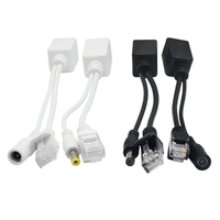Répartiteur de câble passif PoE 12V Power Over Ethernet Répartiteur PoE et câble d'injecteur pour caméra IP