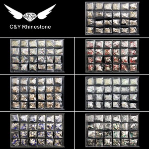 C & Y RTS คริสตัลตกแต่<span class=keywords><strong>ง</strong></span>เล็บหินขนาดรูปร่างผสมสำหรับเล็บพลอยเทียม - Product Image 6