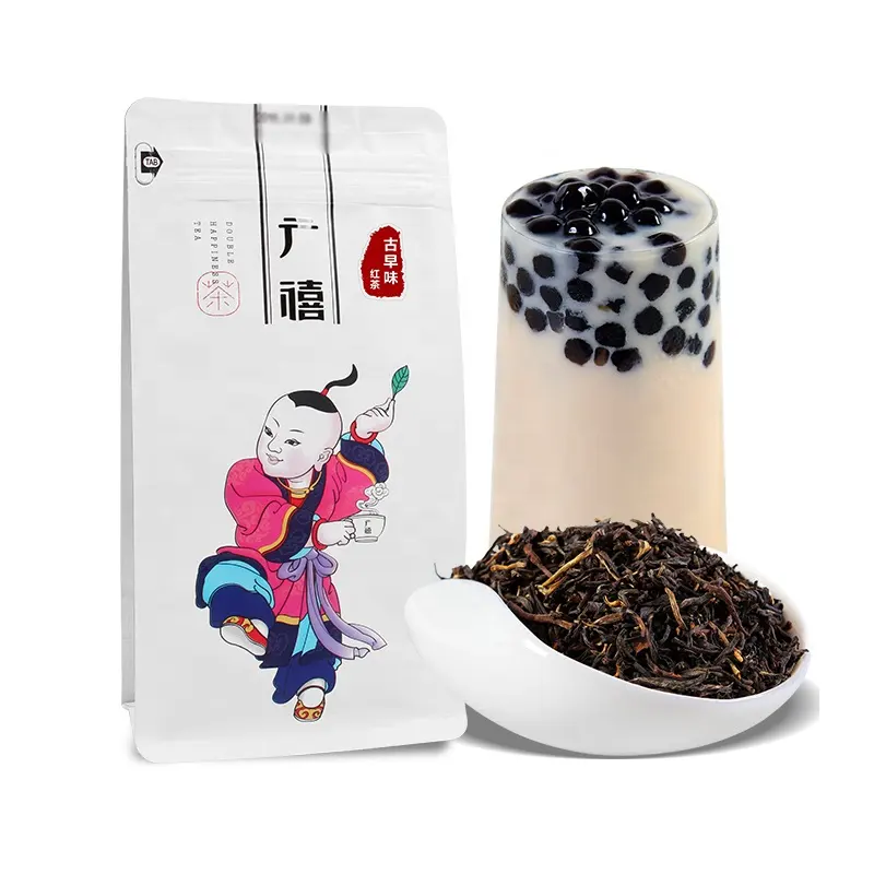 Hojas sueltas de té negro, sabor tradicional, estilo Taiwán, 300g, para té de leche de burbujas