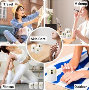 Flacon Airless 15ml 30ml 50ml 100ml pour Crème Cosmétique, Lait Corporel, Sérum Soin de la Peau – Bouteilles en Plastique ABS Bambou avec Pompe Pulvérisatrice et Écran - Product Image 6