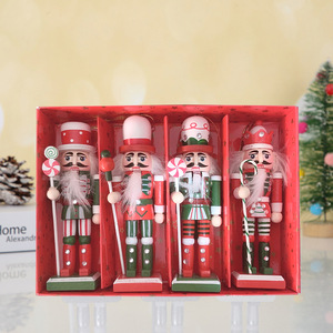 12CM pequeño Cascanueces de madera <span class=keywords><strong>Humpty</strong></span> <span class=keywords><strong>Dumpty</strong></span> decoración navideña festiva para mesa y escaparate para fiestas y celebraciones - Product Image 5