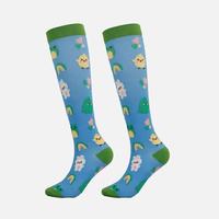 Chaussettes de compression de grossesse personnalisées pour femmes, en Spandex/Nylon, longues jusqu'au genou, 15-25 mmHg, à compression graduée, séchage rapide, respirantes