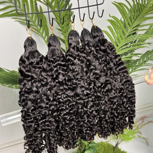 GDY Grossistes de Cheveux – Tresses Humaines 100% Crochet Pré-Bouclées, Sans Perte de Cheveux, Extensions Bouclées Vietnamiennes Sans Perte de Cheveux - Product Image 1