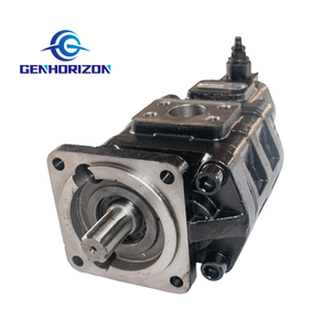 Pompa a Ingranaggi Tandem CBGJ2080 <span class=keywords><strong>0010</strong></span> XF W064000000 80ml/r 10ml/r Rotazione Sinistra 6 Scanalature Albero 30mm Flangia 125mm Ricambi per Caricatore - Product Image 4