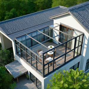 1 bộ OEM mùa đông Patio phòng mặt trời hợp kim nhôm khung vườn miễn phí đứng sunroom - Product Image 1