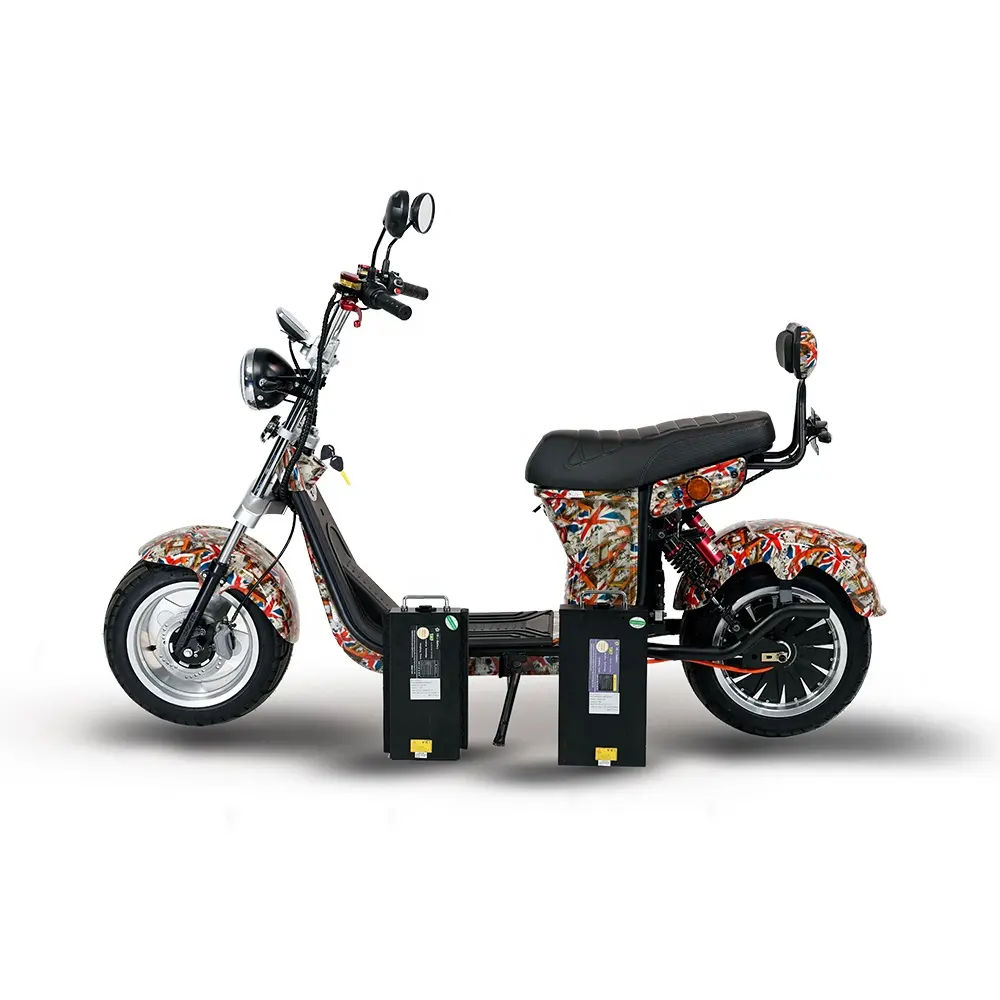 Elektrische Fiets Scooter E Motorfiets 2000W Volwassen Citycoco Chinese Fabriek Levering