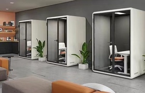 Prix usine deux personnes étudiant parler Co travail Conversation acoustique bureau Pod oem odm cabine de réunion - Product Image 2