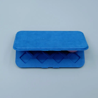 Barquette d'emballage en pulpe de papier de canne à sucre biodégradable et écologique pour poudre libre dans l'industrie cosmétique