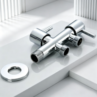JISIYU Ensemble de bidet Shattaf en acier inoxydable au design moderne, pulvérisateur mural, garantie 1 an pour une salle de bain facile à installer
