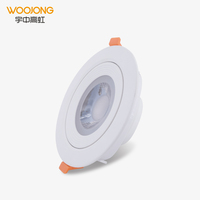 Woojong Nouveau Design Plafonnier LED Encastré Spot Lumineux 3W-9W Blanc Chaud Cuisine 3000K-6500K AC100-240V Plastique Moderne
