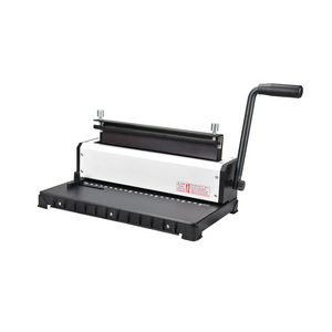 Factory Custom 10-Sheet 2:1 manual metal wire o binding machine