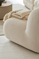 Skandi navis che einfache Wabi-Sabi moderne Wohnzimmer möbel lässig Stoff Sofa Stuhl beige Sofa weiß Einzels ofa Stuhl