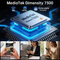 Smartphone 5G Unihertz Titan 2 avec clavier physique QWERTY, processeur Dimensity 7300, 12 Go + 512 Go, double écran 4,5'' + 2'', lecteur d'empreintes digitales