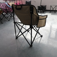 Chaise de camping pliable d'extérieur avec accoudoirs, chaise de plage inclinable, chaise longue portable pour pique-nique et pêche