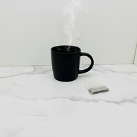Service de table en grès de qualité supérieure Guangda |   Assiettes et tasses en céramique noire émaillée |   Résistant à la chaleur, compatible four et lave-vaisselle, style classique
