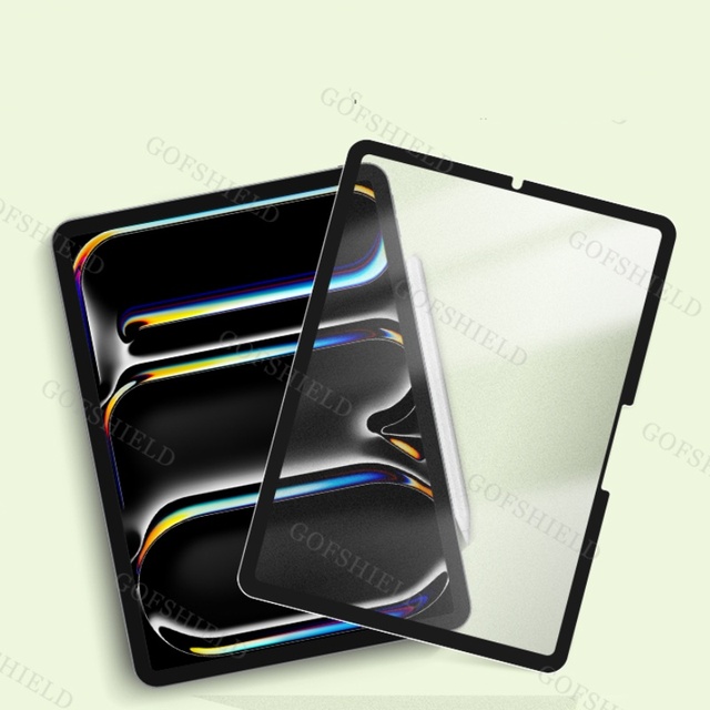 Framed Edge Adhesive Nano Soft Film Tablets Screen Protective Film Paper Feel Nano Texture Screen Protector for iPad Pro 11 M4