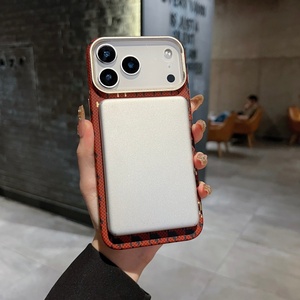 เคสโทรศัพท์ลายคาร์บอนไฟเบอร์บางเฉียบแบบแม่เหล็กสำหรับ iPhone 17 15 16 Pro Max 17 Air รองรับการชาร์จไร้สาย ป้องกันแรงกระแทก ฝาหลังแข็ง - Product Image 4