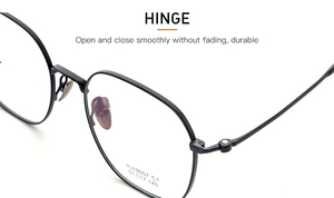 Thanh Lịch Vuông Bán Titan Kính Khung Siêu Ánh Sáng Bền Khung Quang Học Tùy Chỉnh In Logo Cho Nam Giới Phụ Nữ Hàng Ngày Mặc - Product Image 5