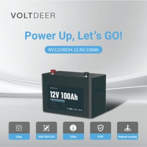 Wholesale Voltdeer Lithium Iron Battery Pack High Capacity 12.8V 100Ah 4000 Cycles Use 12v rechargeable battery - Product Image 6