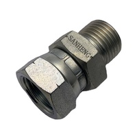 Connecteur BSP étampé à haute pression raccords droits SS 304/316 joint de Transition mâle femelle