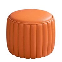 Design moderne Citrouille Petit Banc Internet Célébrité Simple Pouf Chaussure Poufs Ménage Tabouret Bas pour Salon Table Basse