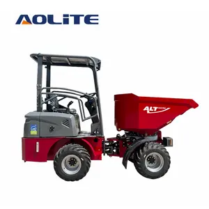 Aolite Ewd16 Mini Elektrische Wiellader Zware Dumper Mini Transport Elektrische Dumpers 4X4