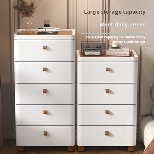 ShenYu 50 Inch <strong>Storage</strong> Cabinet <strong>Narrow</strong> Slim Rolling Plastic <strong>Drawers</strong> Friendly for Living Room and Bedroom - Product Image 6
